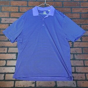Cutter & Buck Men's XL Golf Polo Striped DryTec‎ UPF Performance Athletic Shirt